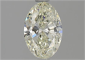 Natural Diamond 0.90 Carats, Oval with  Cut, L Color, SI1 Clarity and Certified by GIA