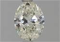 Natural Diamond 0.90 Carats, Oval with  Cut, K Color, SI1 Clarity and Certified by GIA