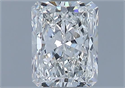 Natural Diamond 0.71 Carats, Radiant with  Cut, H Color, VVS2 Clarity and Certified by GIA