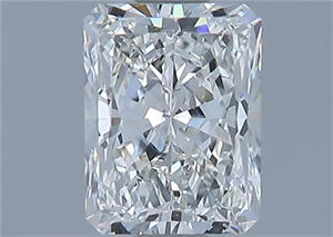 Picture of Natural Diamond 0.71 Carats, Radiant with  Cut, H Color, VVS2 Clarity and Certified by GIA