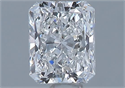 Natural Diamond 0.51 Carats, Radiant with  Cut, E Color, VVS1 Clarity and Certified by GIA
