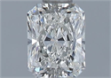 Natural Diamond 0.50 Carats, Radiant with  Cut, H Color, VVS1 Clarity and Certified by GIA