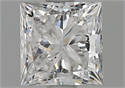 Natural Diamond 1.01 Carats, Princess with  Cut, E Color, SI1 Clarity and Certified by GIA