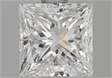 Natural Diamond 1.01 Carats, Princess with  Cut, D Color, SI1 Clarity and Certified by GIA