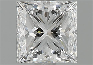 Picture of Natural Diamond 1.01 Carats, Princess with  Cut, E Color, VS2 Clarity and Certified by GIA