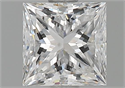Natural Diamond 1.01 Carats, Princess with  Cut, E Color, SI2 Clarity and Certified by GIA