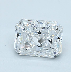 Picture of Natural Diamond 2.16 Carats, Radiant with  Cut, D Color, VS2 Clarity and Certified by GIA
