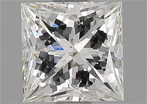 Picture of Natural Diamond 0.97 Carats, Princess with  Cut, H Color, SI1 Clarity and Certified by GIA