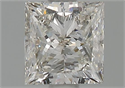 Natural Diamond 1.01 Carats, Princess with  Cut, H Color, SI1 Clarity and Certified by GIA