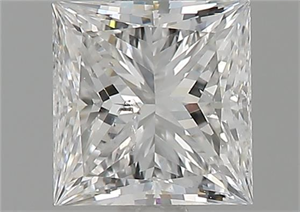 Picture of Natural Diamond 1.00 Carats, Princess with  Cut, F Color, I1 Clarity and Certified by GIA