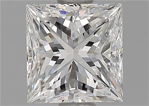 Foto Diamante Natural 0.91 quilates, Princesa , Color F, claridad VS2 y certificado GIA de