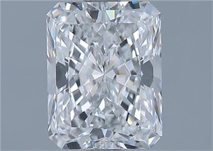 Foto Diamante Natural 1.52 quilates, Radiante , Color E, claridad VS2 y certificado GIA de