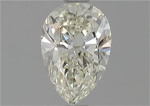 Picture of Natural Diamond 0.93 Carats, Pear with  Cut, K Color, VVS2 Clarity and Certified by GIA