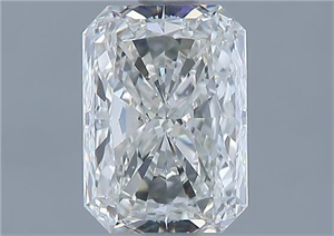 Picture of Natural Diamond 1.50 Carats, Radiant with  Cut, I Color, VS2 Clarity and Certified by GIA