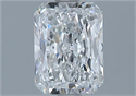 Natural Diamond 1.50 Carats, Radiant with  Cut, F Color, SI1 Clarity and Certified by GIA