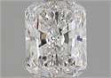 Natural Diamond 1.50 Carats, Radiant with  Cut, D Color, VVS2 Clarity and Certified by GIA