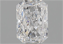 Natural Diamond 1.15 Carats, Radiant with  Cut, D Color, SI2 Clarity and Certified by GIA