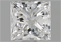 Natural Diamond 0.90 Carats, Princess with  Cut, E Color, SI1 Clarity and Certified by GIA