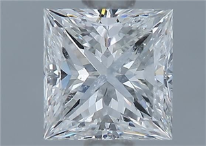 Foto Diamante Natural 0.90 quilates, Princesa , Color F, claridad VS1 y certificado GIA de