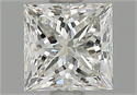 Natural Diamond 0.91 Carats, Princess with  Cut, K Color, VS1 Clarity and Certified by GIA