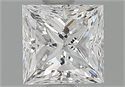 Diamante Natural 0.83 quilates, Princesa , Color D, claridad SI1 y certificado GIA
