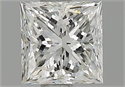 Natural Diamond 0.80 Carats, Princess with  Cut, H Color, VVS2 Clarity and Certified by GIA