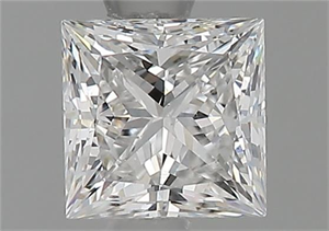 Picture of Natural Diamond 0.71 Carats, Princess with  Cut, F Color, VS2 Clarity and Certified by GIA