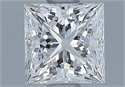 Natural Diamond 0.72 Carats, Princess with  Cut, J Color, VVS2 Clarity and Certified by GIA