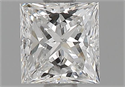 Natural Diamond 0.71 Carats, Princess with  Cut, F Color, VS1 Clarity and Certified by GIA
