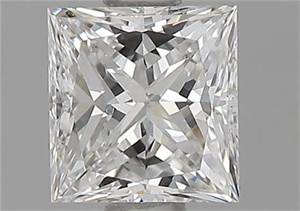 Picture of Natural Diamond 0.71 Carats, Princess with  Cut, F Color, VS1 Clarity and Certified by GIA