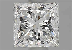 Picture of Natural Diamond 0.70 Carats, Princess with  Cut, F Color, SI1 Clarity and Certified by GIA
