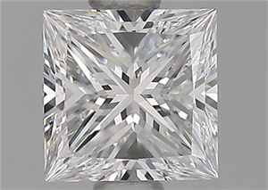 Foto Diamante Natural 0.70 quilates, Princesa , Color E, claridad VS2 y certificado GIA de