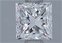 Natural Diamond 0.50 Carats, Princess with  Cut, D Color, VS1 Clarity and Certified by GIA