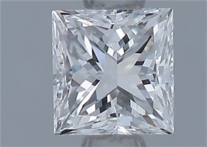 Picture of Natural Diamond 0.50 Carats, Princess with  Cut, D Color, VS1 Clarity and Certified by GIA