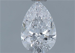 Picture of Natural Diamond 0.53 Carats, Pear with  Cut, D Color, VS2 Clarity and Certified by GIA