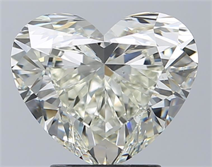 Picture of Natural Diamond 3.01 Carats, Heart with  Cut, I Color, VS2 Clarity and Certified by IGI