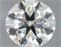 Natural Diamond 1.41 Carats, Round with Excellent Cut, J Color, SI2 Clarity and Certified by IGI