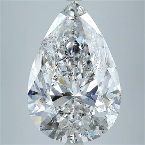 Picture of Natural Diamond 10.06 Carats, Pear with  Cut, E Color, SI2 Clarity and Certified by HRD