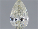 Natural Diamond 0.44 Carats, Pear with  Cut, J Color, VVS1 Clarity and Certified by IGI
