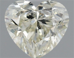 Picture of Natural Diamond 0.70 Carats, Heart with  Cut, J Color, SI2 Clarity and Certified by IGI