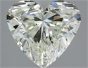 Natural Diamond 2.57 Carats, Heart with  Cut, H Color, VS2 Clarity and Certified by IGI