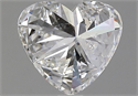 Natural Diamond 2.01 Carats, Heart with  Cut, F Color, SI1 Clarity and Certified by GIA