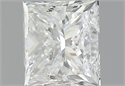 Natural Diamond 1.65 Carats, Princess with  Cut, H Color, VVS1 Clarity and Certified by GIA