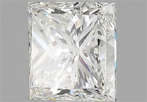 Foto Diamante Natural 2.10 quilates, Princesa , Color J, claridad SI1 y certificado GIA de