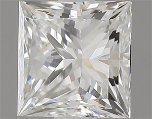 Foto Diamante Natural 1.00 quilates, Princesa , Color H, claridad VS2 y certificado GIA de