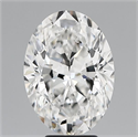 Diamante Natural 5.02 quilates, Ovalado , Color H, claridad VS2 y certificado GIA