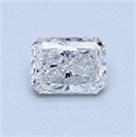 Diamante Natural 0.70 quilates, Radiante , Color E, claridad I1 y certificado GIA