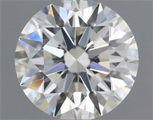 Picture of Natural Diamond 0.40 Carats, Round with Excellent Cut, I Color, VVS1 Clarity and Certified by IGI
