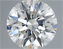 Natural Diamond 0.53 Carats, Round with Excellent Cut, G Color, VVS1 Clarity and Certified by IGI