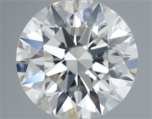 Picture of Natural Diamond 0.53 Carats, Round with Excellent Cut, G Color, VVS1 Clarity and Certified by IGI